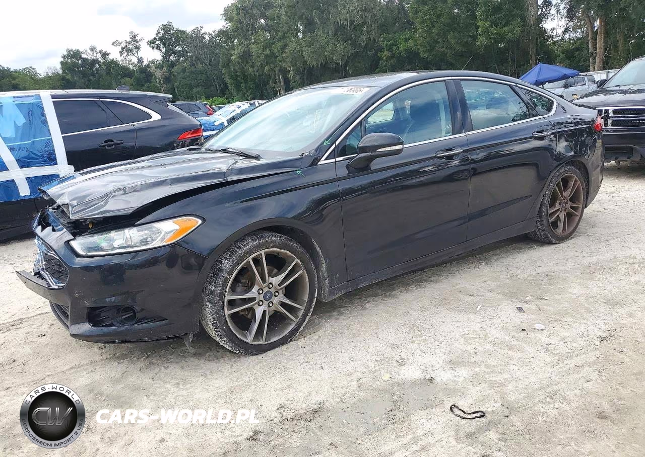 2013 Ford Fusion Titanium VIN:3FA6P0K95DR187832 - 1