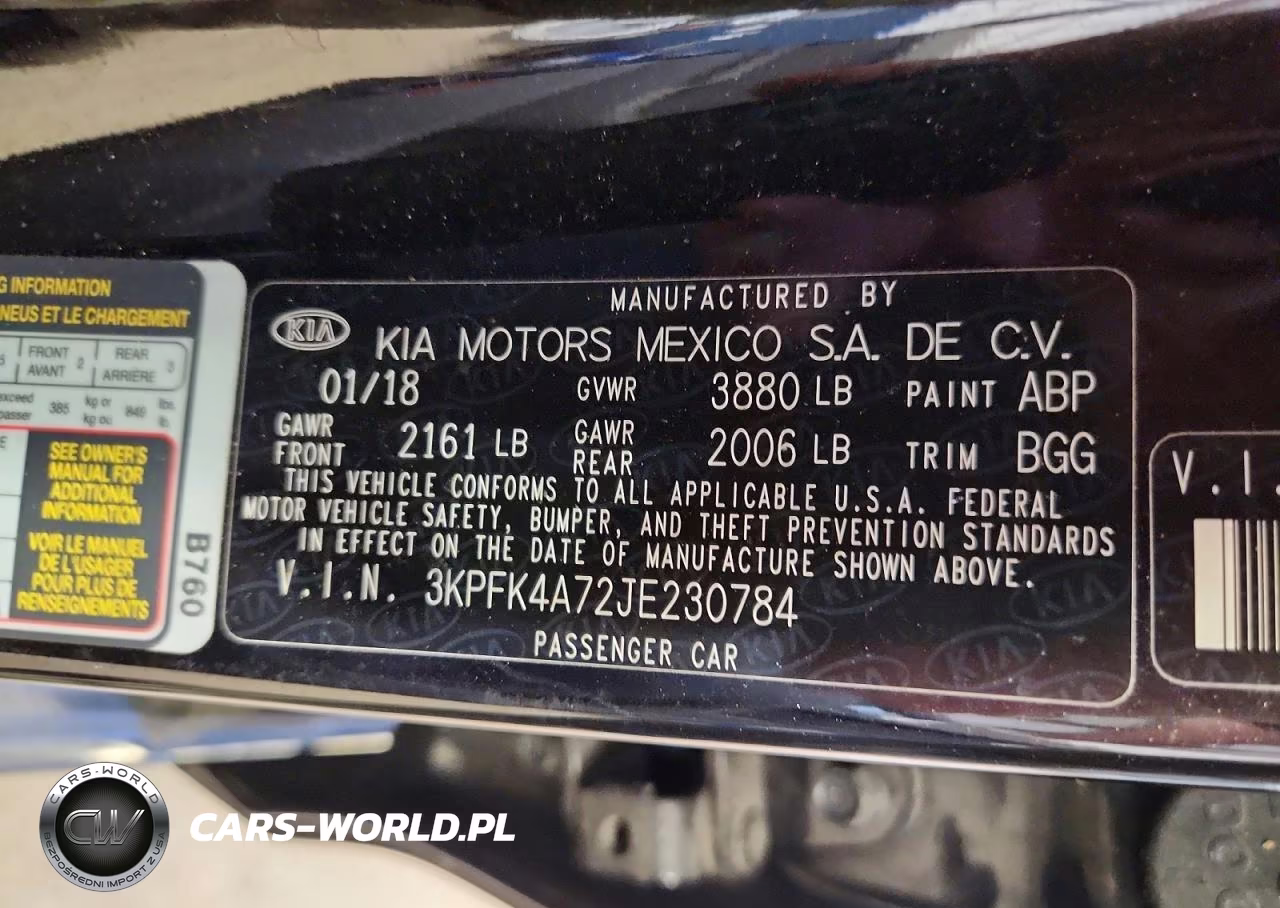 2018 Kia Forte Lx VIN:3KPFK4A72JE230784 - 12