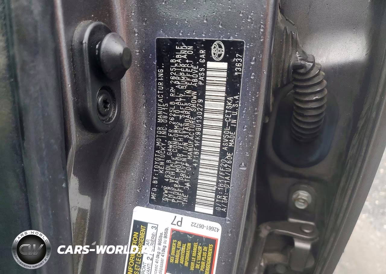2016 Toyota Camry Se VIN:4T1BF1FK9GU130279 - 12