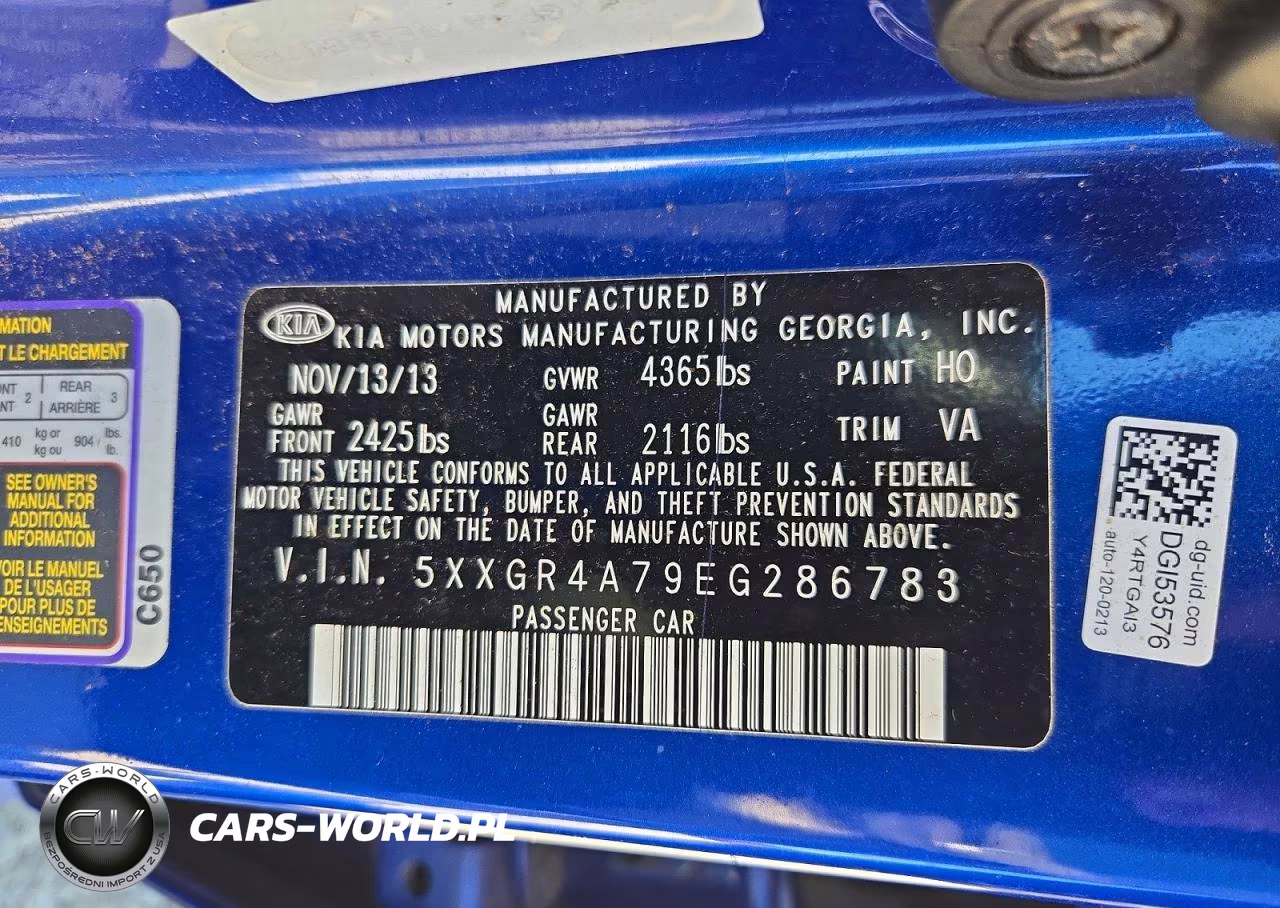 2014 Kia Optima Sx VIN:5XXGR4A79EG286783 - 12