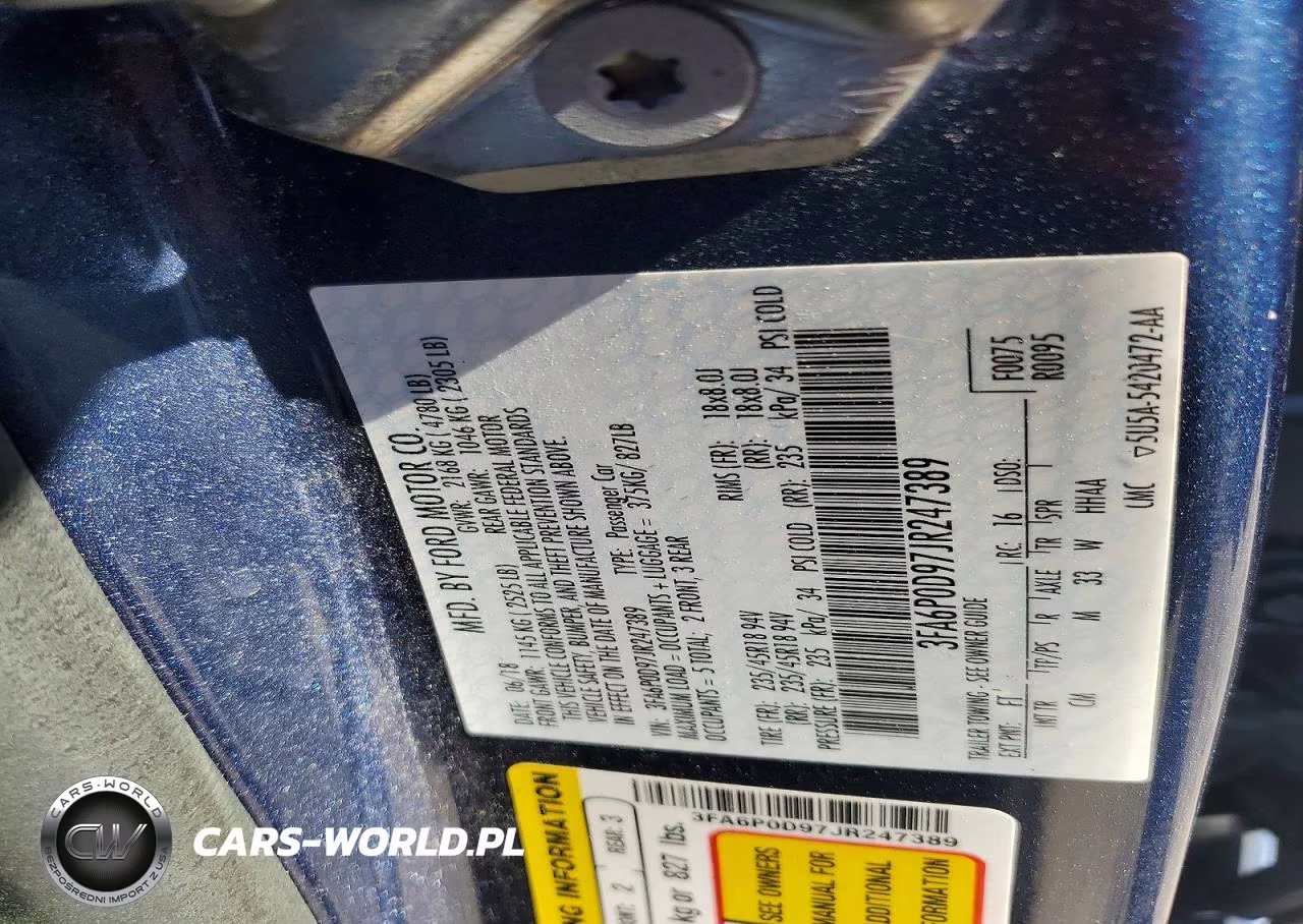 2018 Ford Fusion Titanium-Platinum VIN:3FA6P0D97JR247389 - 13