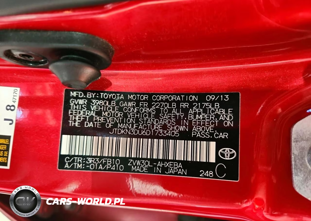 2013 Toyota Prius Three VIN:JTDKN3DU6D1733405 - 12