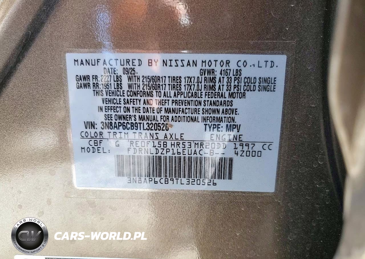 2026 Nissan Kicks Sv VIN:3N8AP6CB9TL320526 - 14