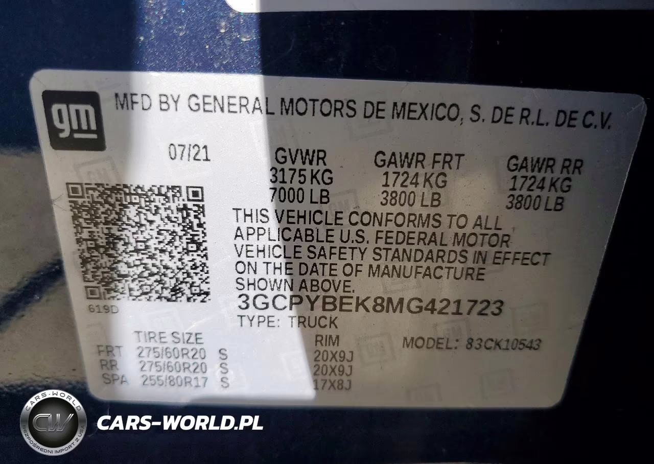 2021 Chevrolet Silverado K1500 Custom VIN:3GCPYBEK8MG421723 - 12