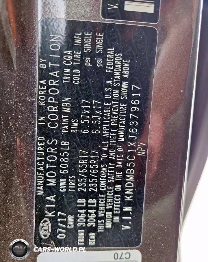 2018 Kia Sedona Lx VIN:KNDMB5C1XJ6379617 - 14