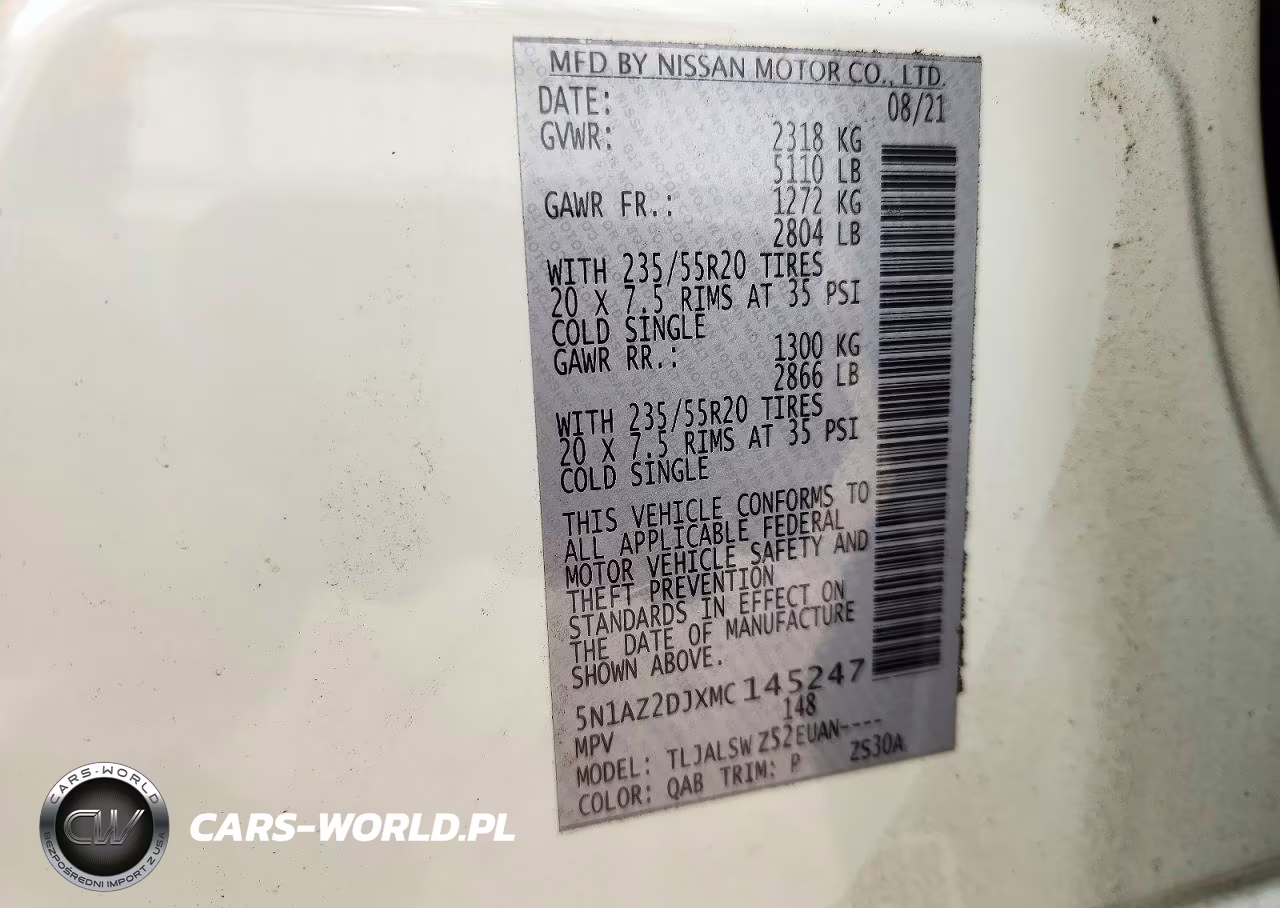 2021 Nissan Murano Platinum VIN:5N1AZ2DJXMC145247 - 14