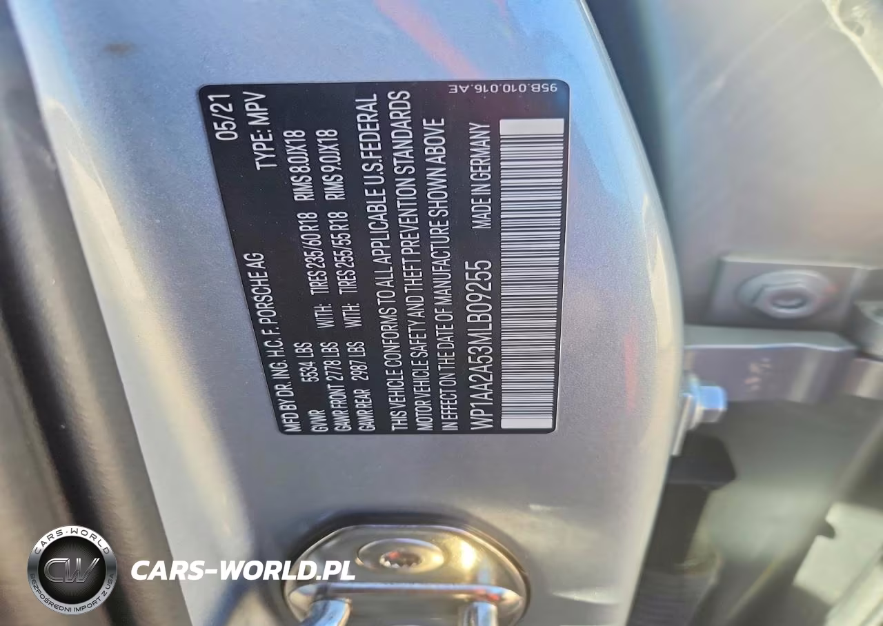 2021 Porsche Macan VIN:WP1AA2A53MLB09255 - 13