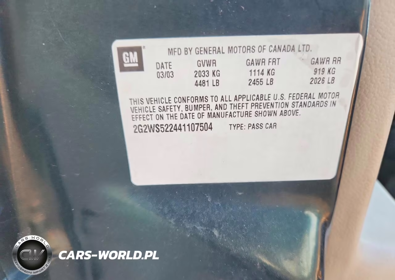 2004 Pontiac Grand Prix Gt2 VIN:2G2WS522441107504 - 12