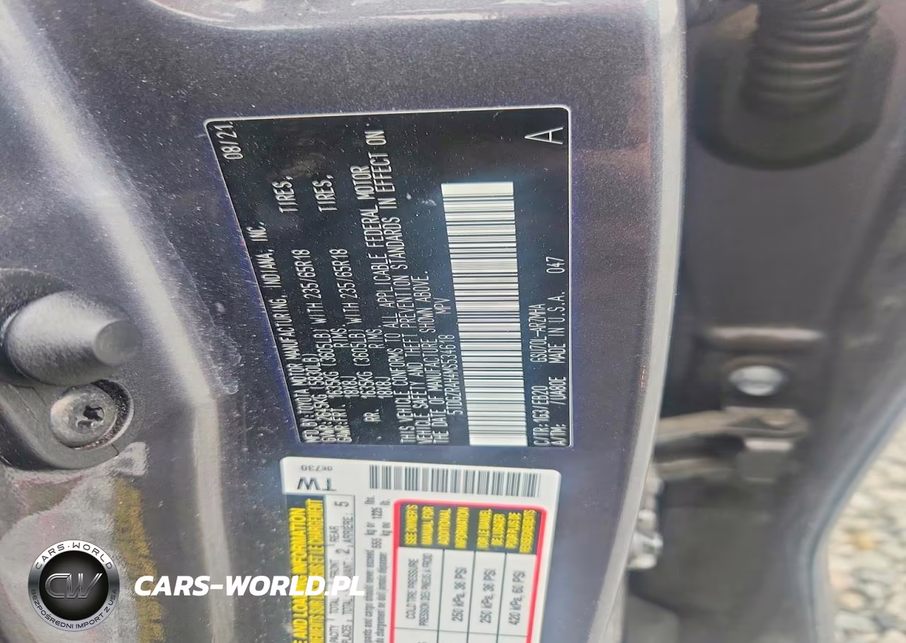 2021 Toyota Highlander Xle VIN:5TDGZRAH4MS534618 - 13