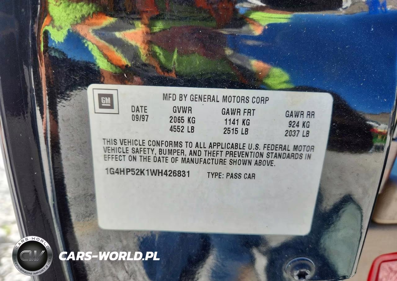 1998 Buick Lesabre Custom VIN:1G4HP52K1WH426831 - 12