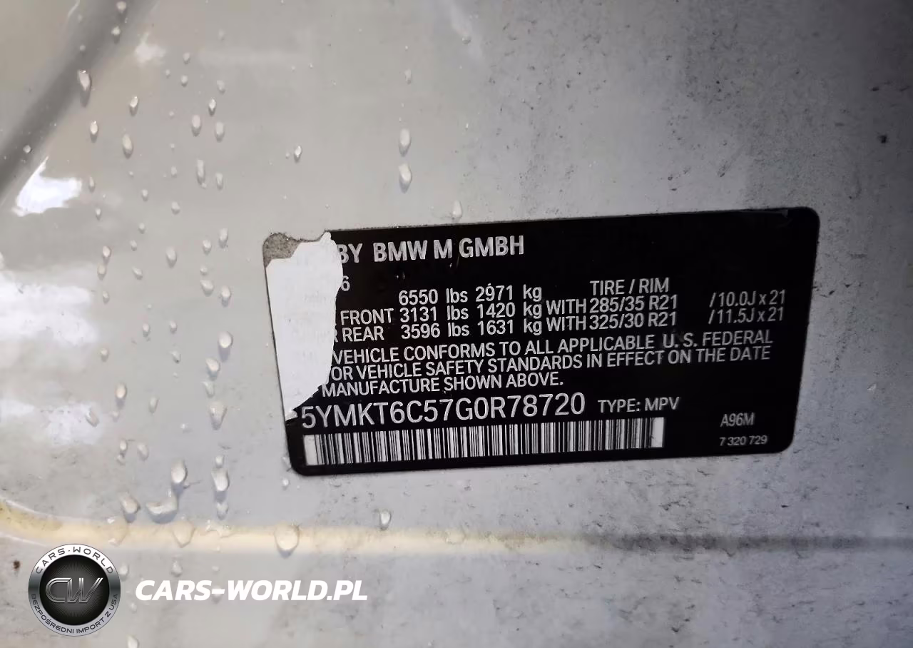 2016 BMW X5 M VIN:5YMKT6C57G0R78720 - 13