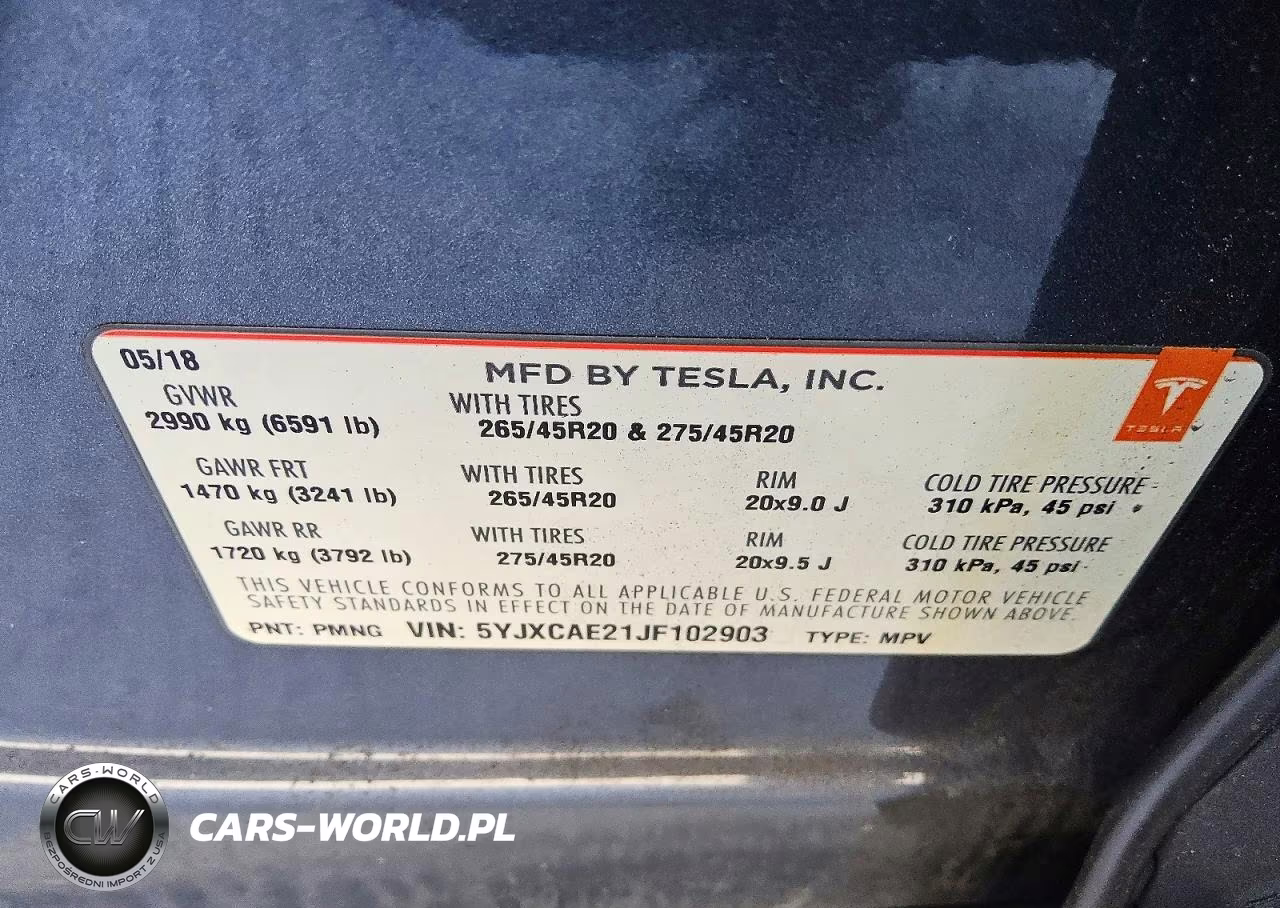2018 Tesla Model X VIN:5YJXCAE21JF102903 - 13