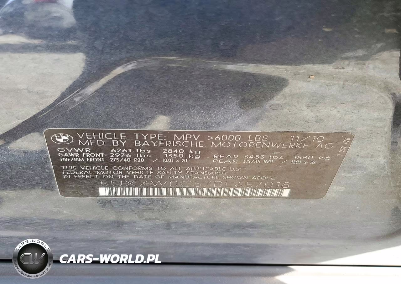 2011 BMW X5 xDrive35D VIN:5UXZW0C57BL657018 - 13