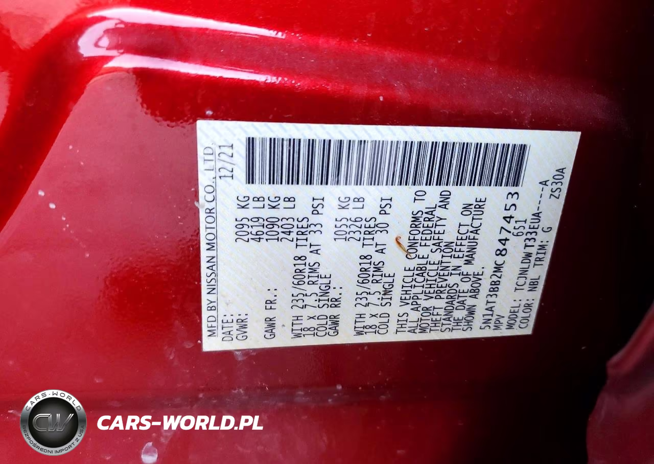 2021 Nissan Rogue Sv VIN:5N1AT3BB2MC847453 - 13