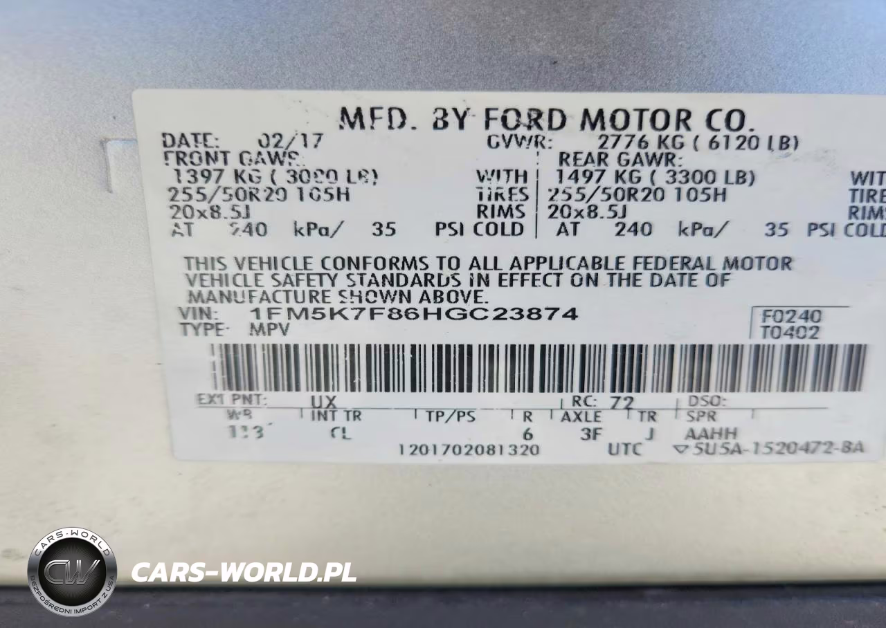 2017 Ford Explorer Limited VIN:1FM5K7F86HGC23874 - 13