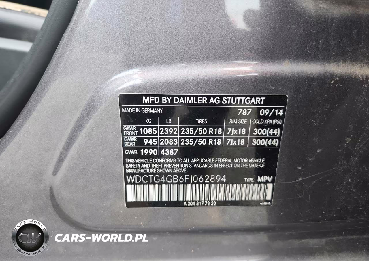 2015 Mercedes-Benz Gla 250 4Matic VIN:WDCTG4GB6FJ062894 - 12