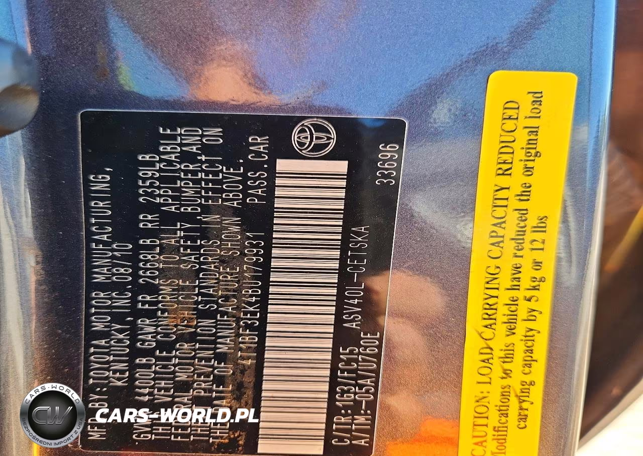 2011 Toyota Camry Se VIN:4T1BF3EK4BU179931 - 12