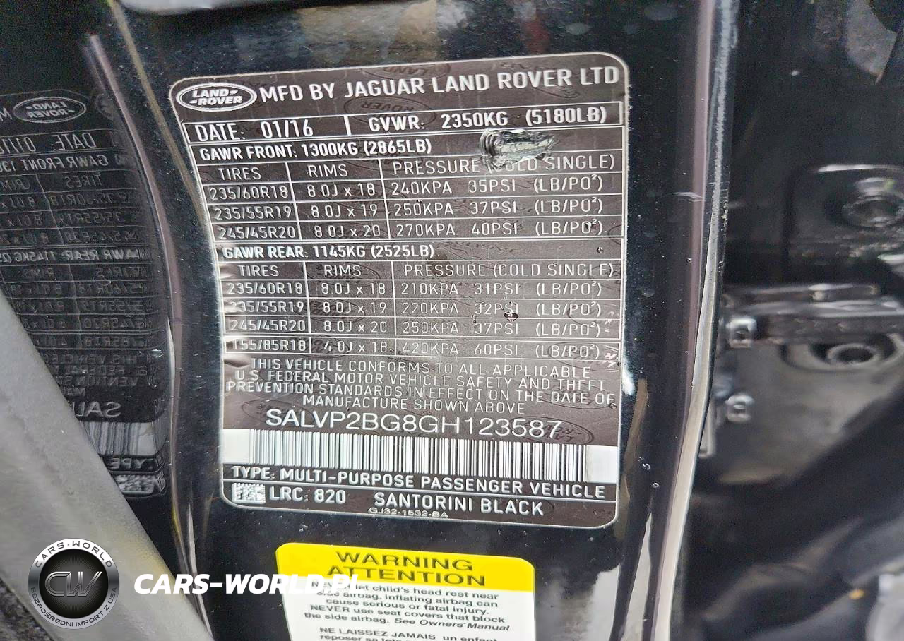 2016 Land Rover Range Rover Evoque Se VIN:SALVP2BG8GH123587 - 13