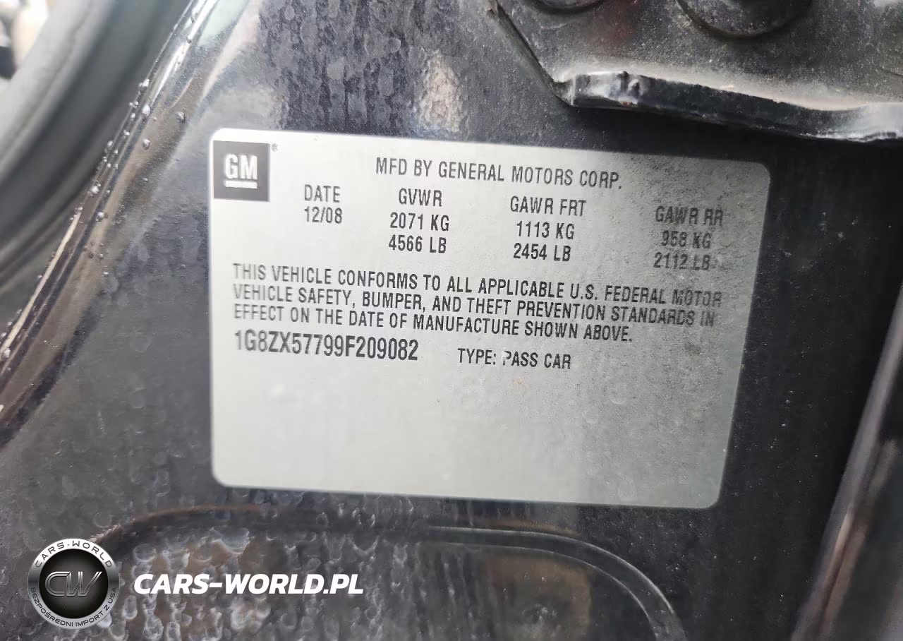 2009 Saturn Aura Xr VIN:1G8ZX57799F209082 - 12