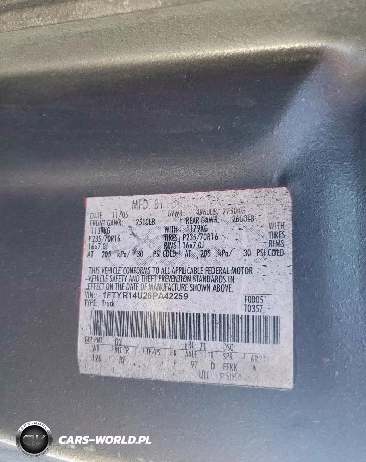 2006 Ford Ranger Super Cab VIN:1FTYR14U26PA42259 - 12