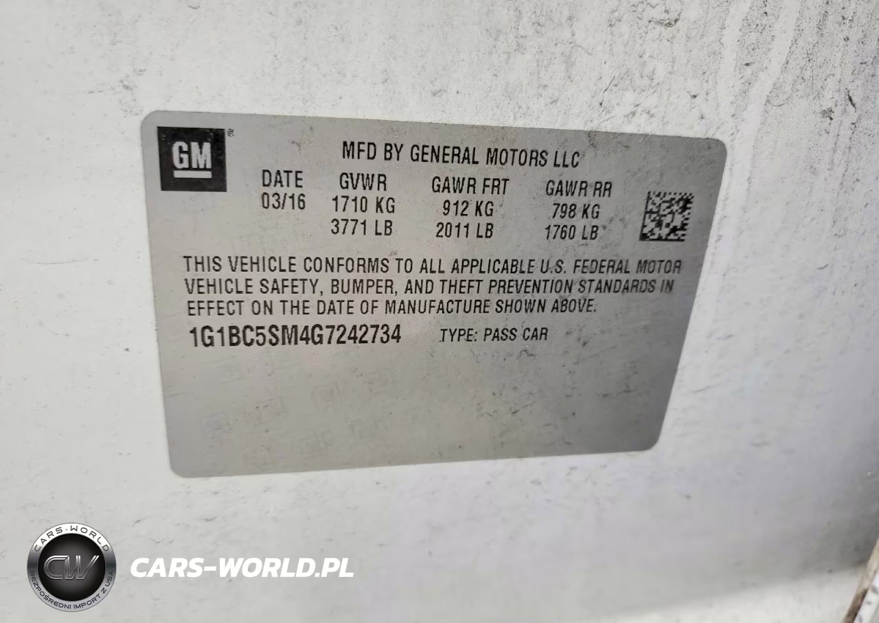 2016 Chevrolet Cruze Ls VIN:1G1BC5SM4G7242734 - 12
