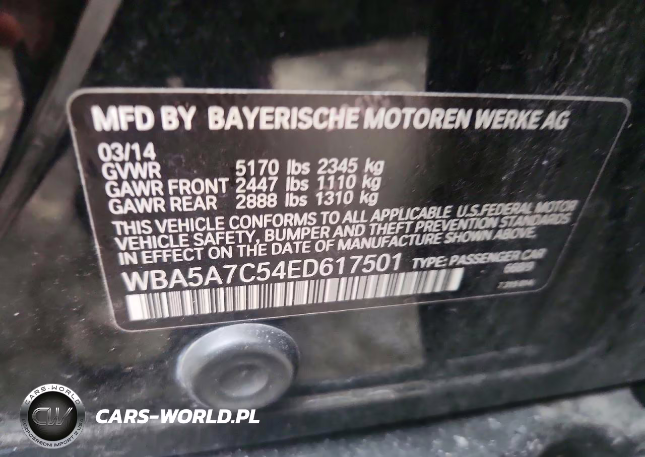 2014 BMW 528 Xi VIN:WBA5A7C54ED617501 - 12