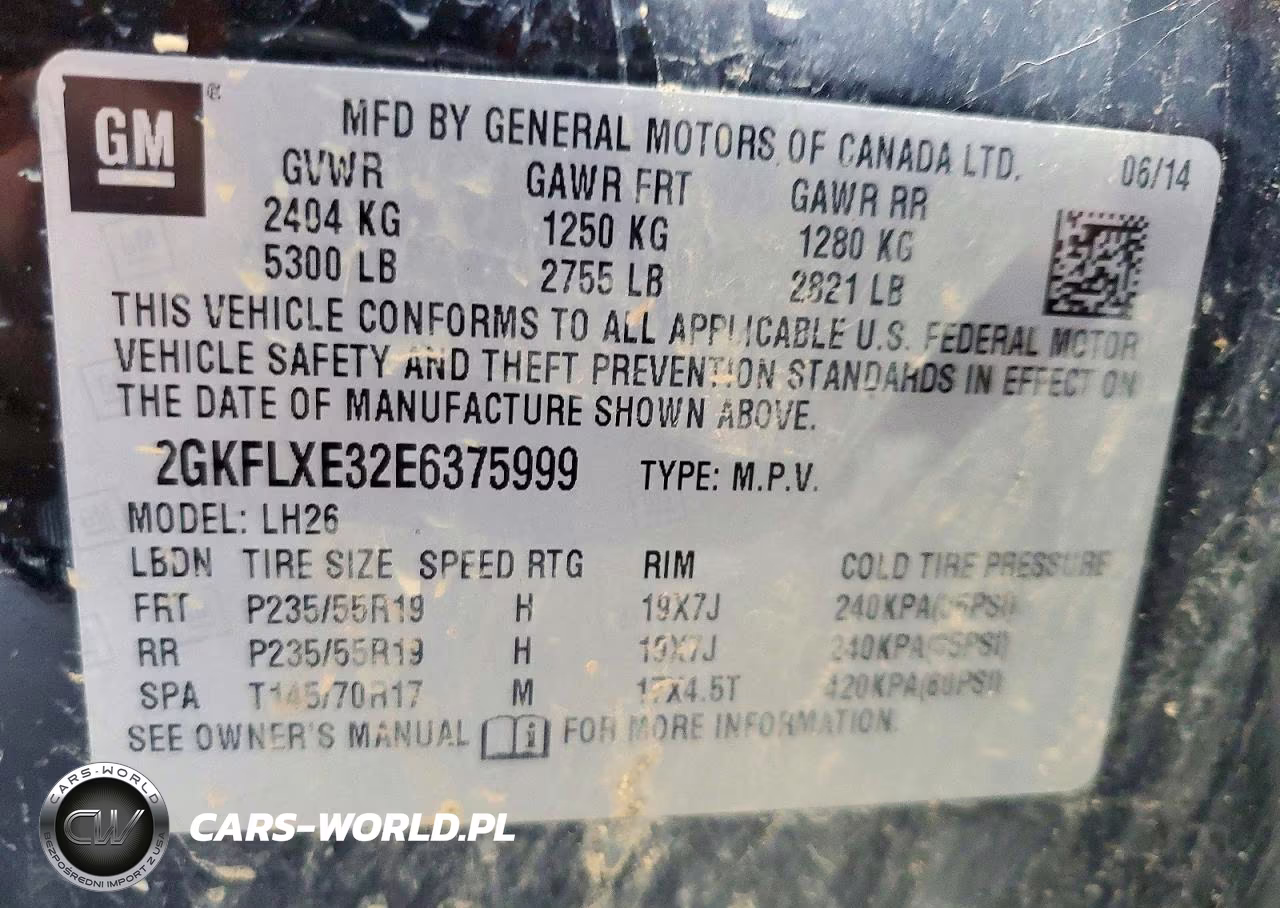 2014 GMC Terrain Slt VIN:2GKFLXE32E6375999 - 13