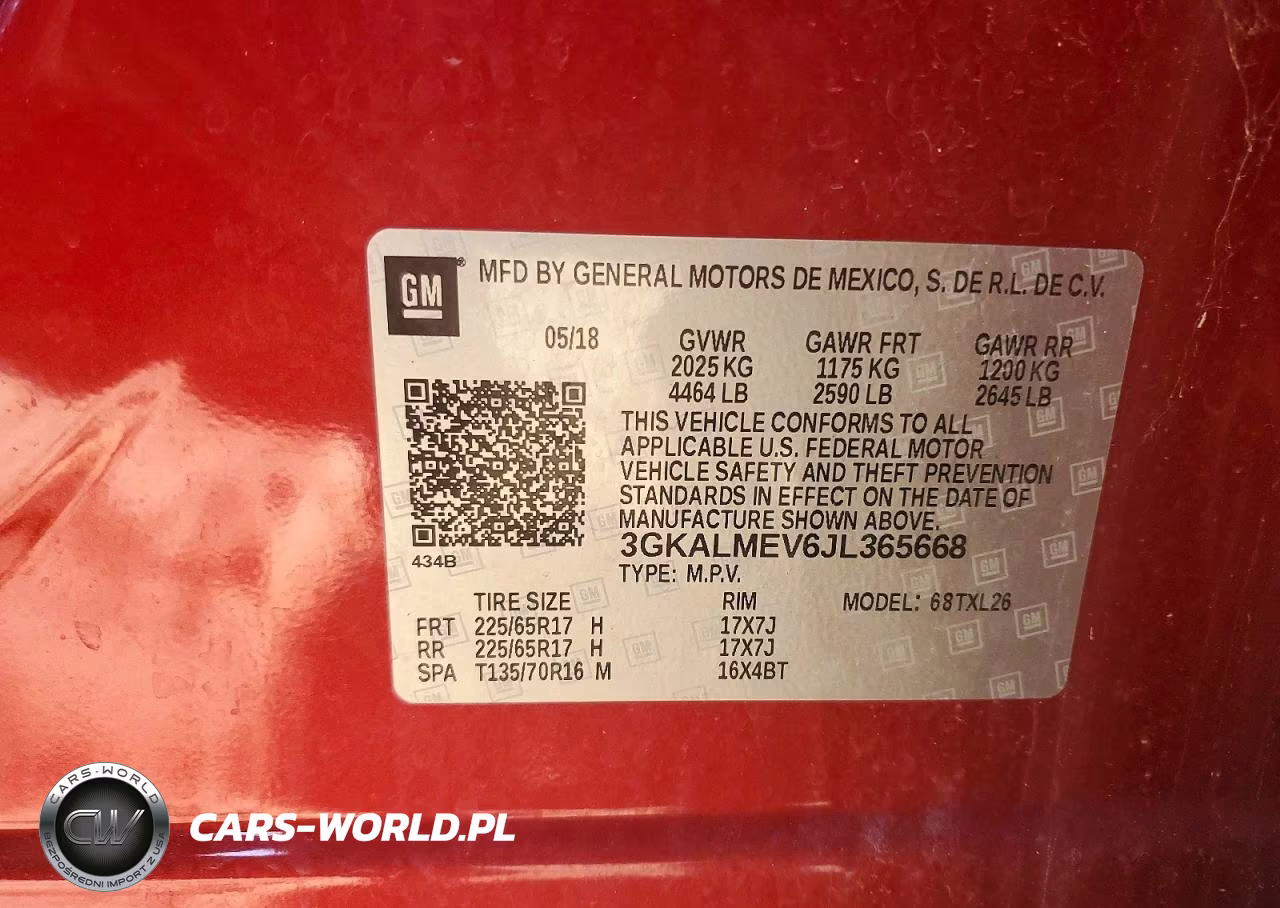 2018 GMC TERRAIN SLE VIN:3GKALMEV6JL365668 - 13
