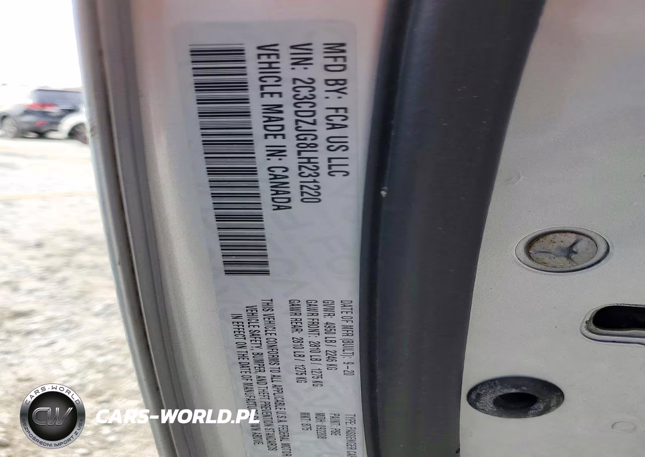 2020 Dodge Challenger Gt VIN:2C3CDZJG8LH231220 - 12