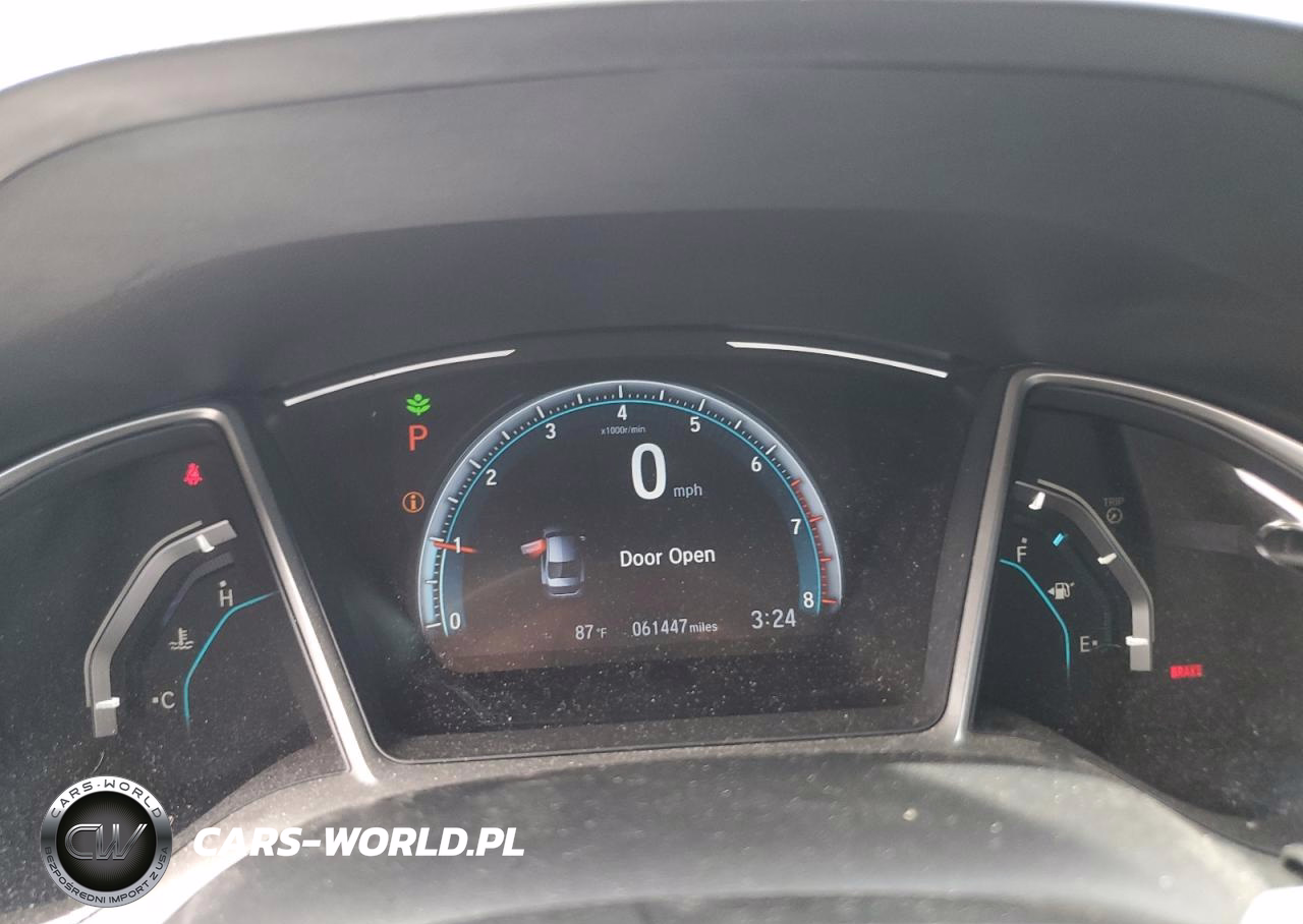2019 Honda Civic Ex VIN:19XFC1F33KE216363 - 9