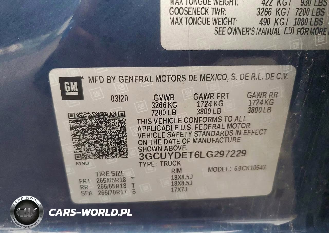 2020 Chevrolet Silverado K1500 Lt VIN:3GCUYDET6LG297229 - 12