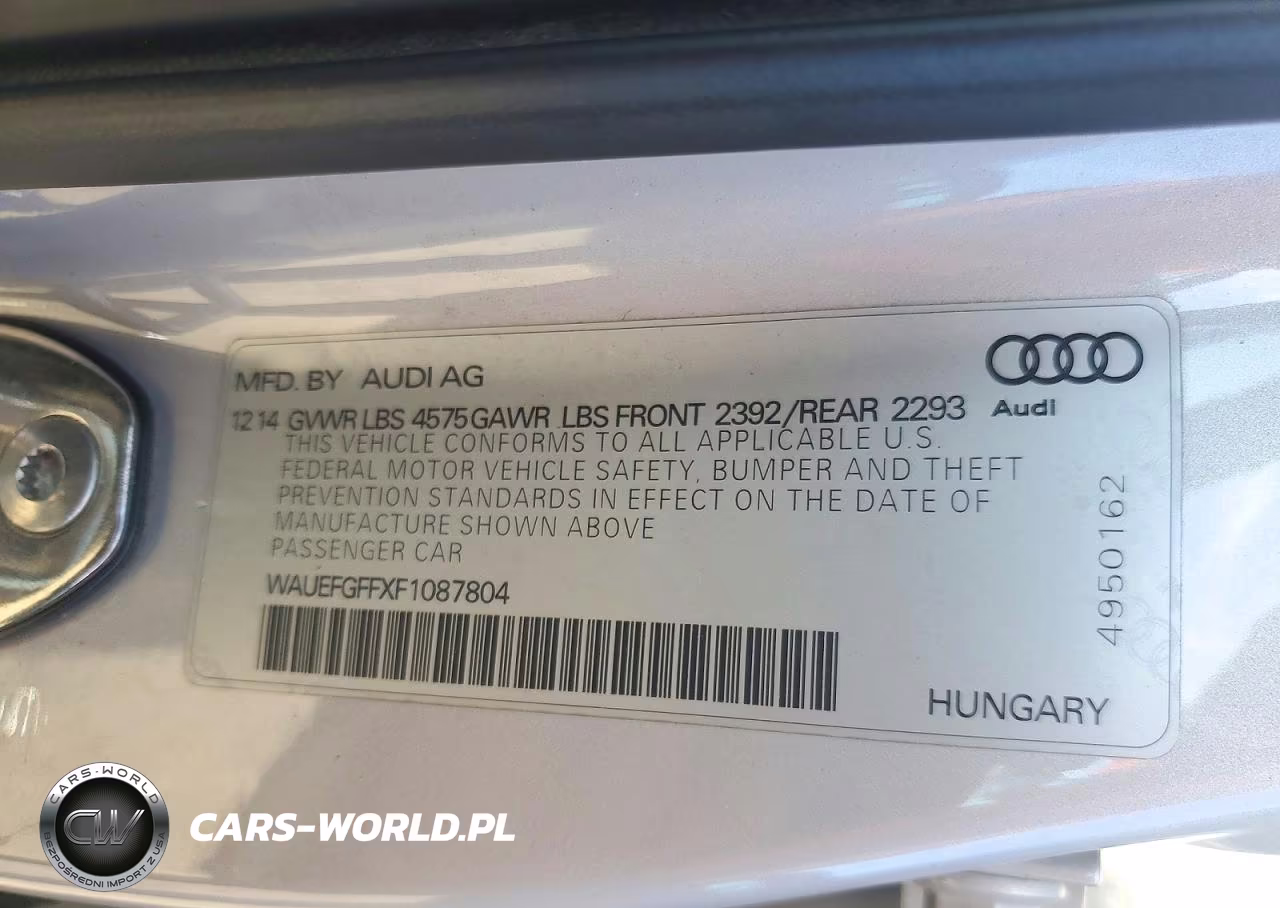 2015 Audi A3 Premium Plus VIN:WAUEFGFFXF1087804 - 12