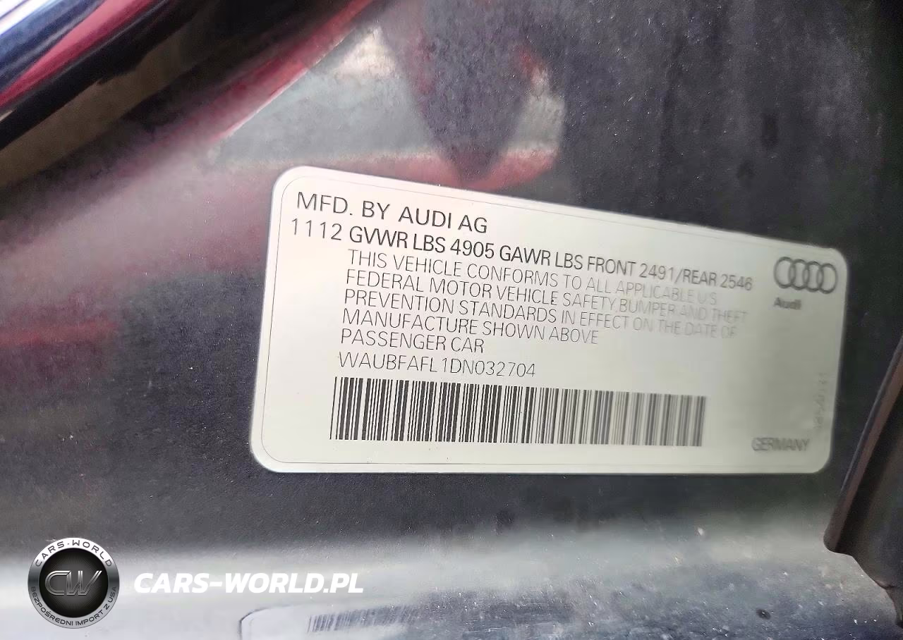 2013 Audi A4 Premium VIN:WAUBFAFL1DN032704 - 12