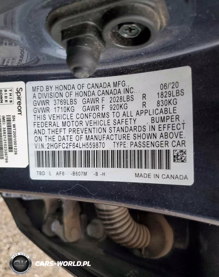 2020 Honda Civic Lx VIN:2HGFC2F64LH559870 - 13