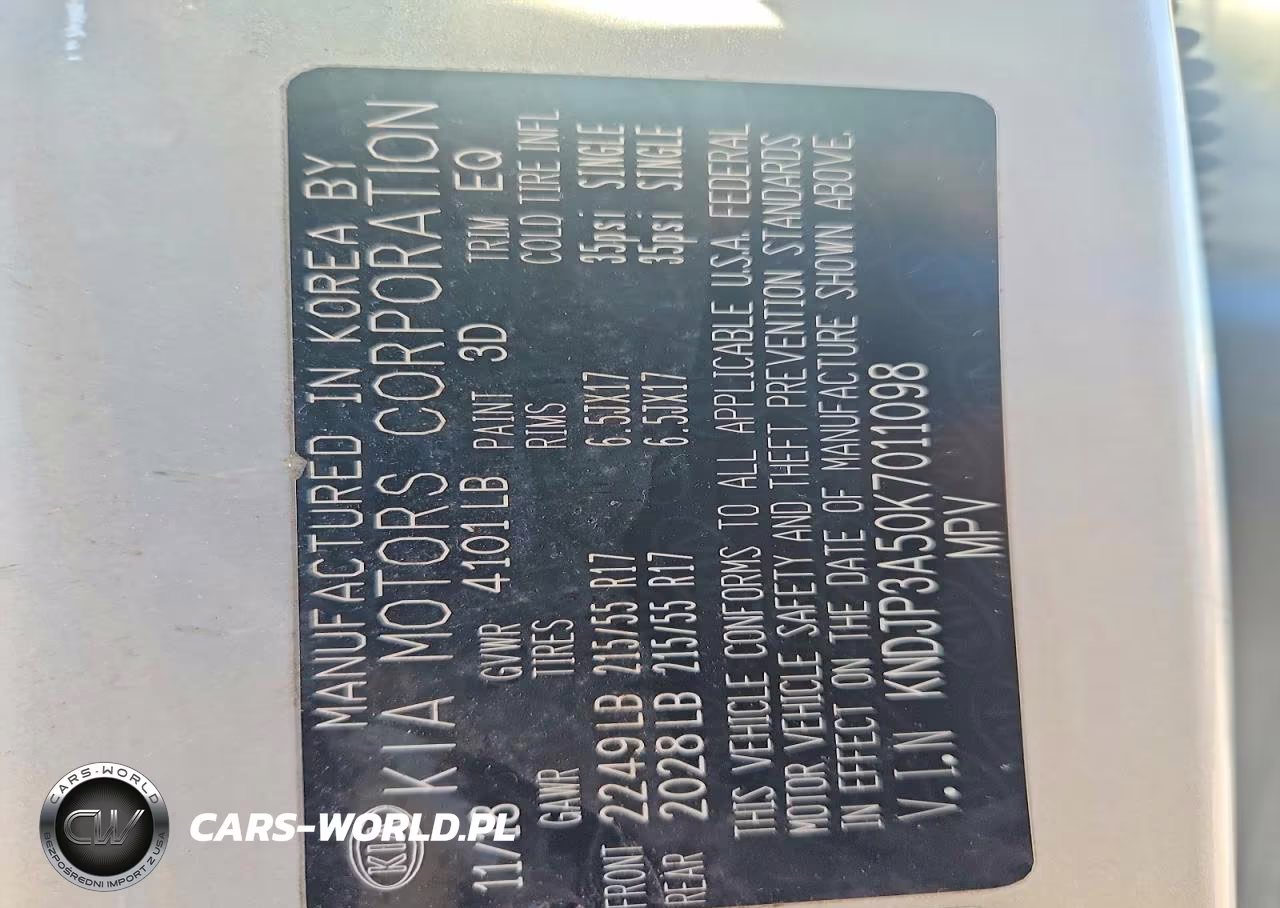 2019 Kia Soul + VIN:KNDJP3A50K7011098 - 12