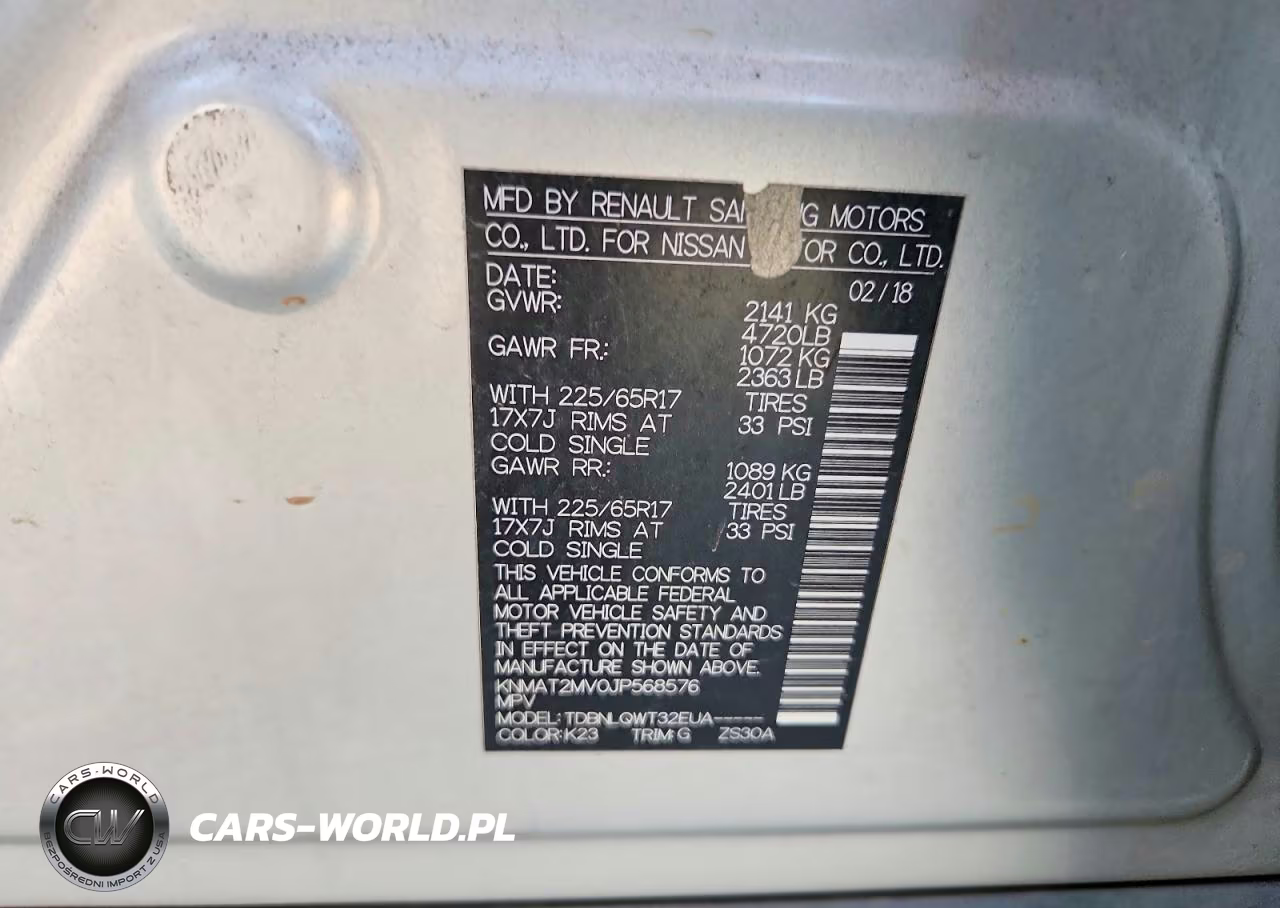 2018 Nissan Rogue Sv VIN:KNMAT2MV0JP568576 - 12