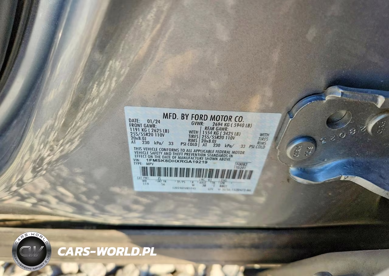 2024 Ford Explorer Xlt VIN:1FMSK8DHXRGA19219 - 13