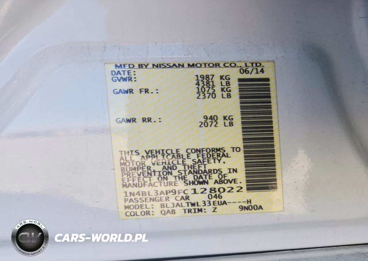 2015 Nissan Altima 3.5 Sl VIN:1N4BL3AP9FC128022 - 12
