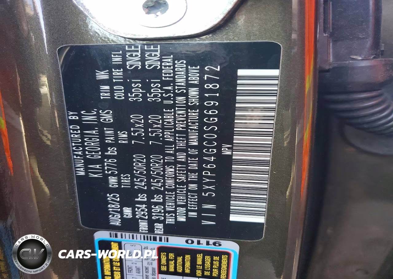 2025 Kia Telluride S VIN:5XYP64GC0SG691872 - 14