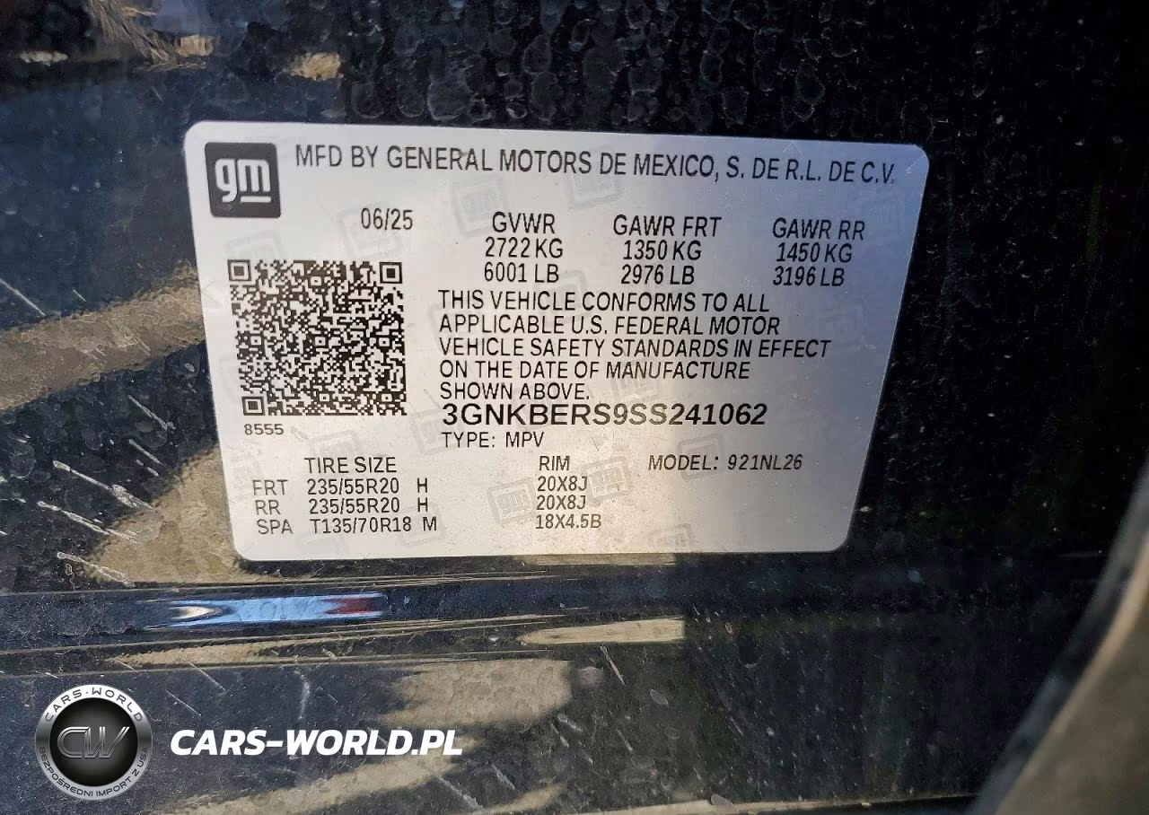2025 Chevrolet Blazer Rs VIN:3GNKBERS9SS241062 - 14