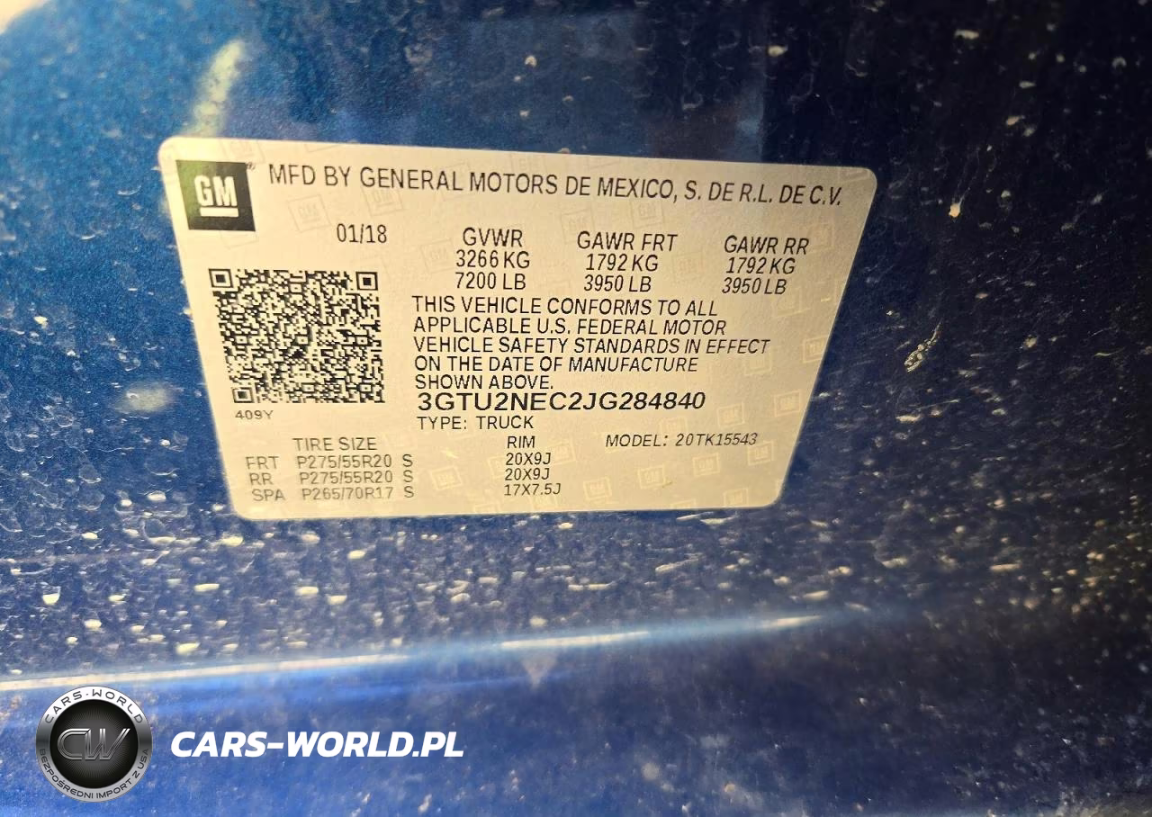 2018 GMC Sierra K1500 Slt VIN:3GTU2NEC2JG284840 - 12