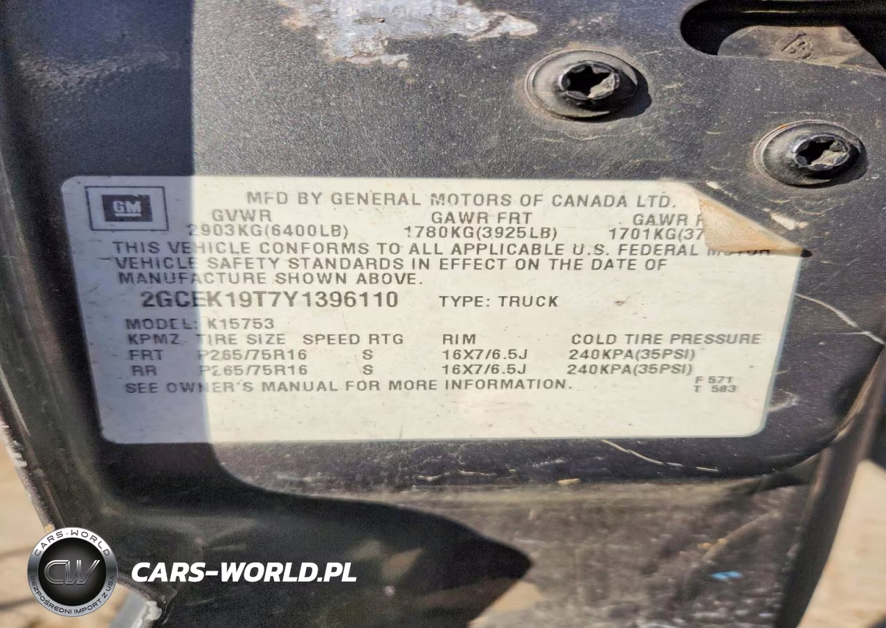 2000 Chevrolet Silverado K1500 VIN:2GCEK19T7Y1396110 - 12
