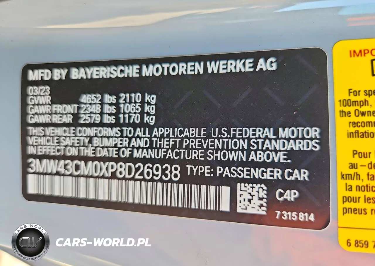 2023 BMW M240I VIN:3MW43CM0XP8D26938 - 13