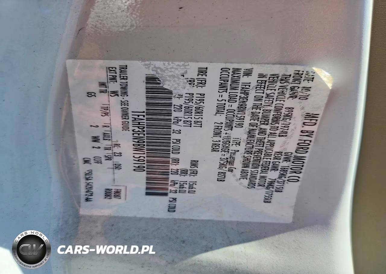 2011 Ford Focus S VIN:1FAHP3EN9BW159190 - 13
