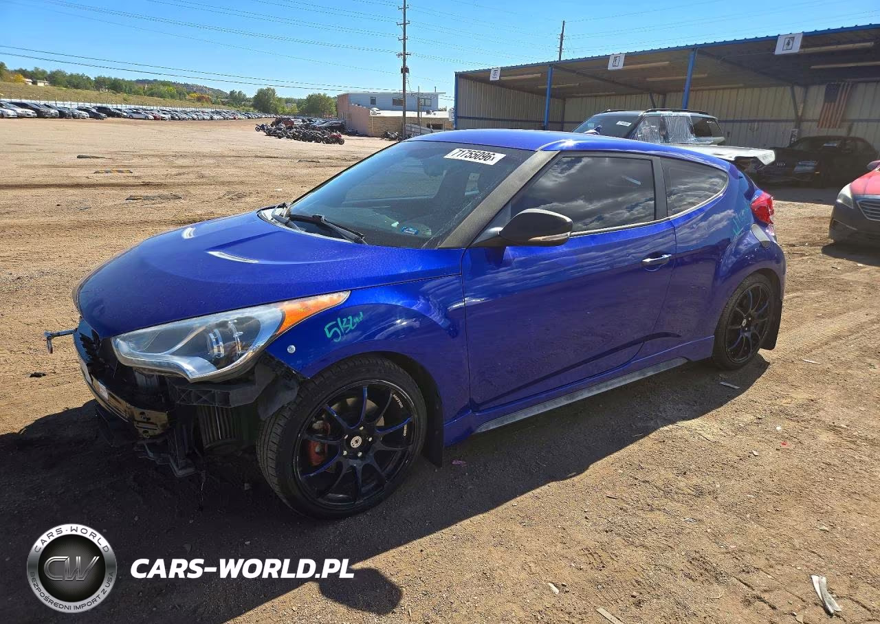 2013 Hyundai Veloster Turbo VIN:KMHTC6AE9DU145503 - 1