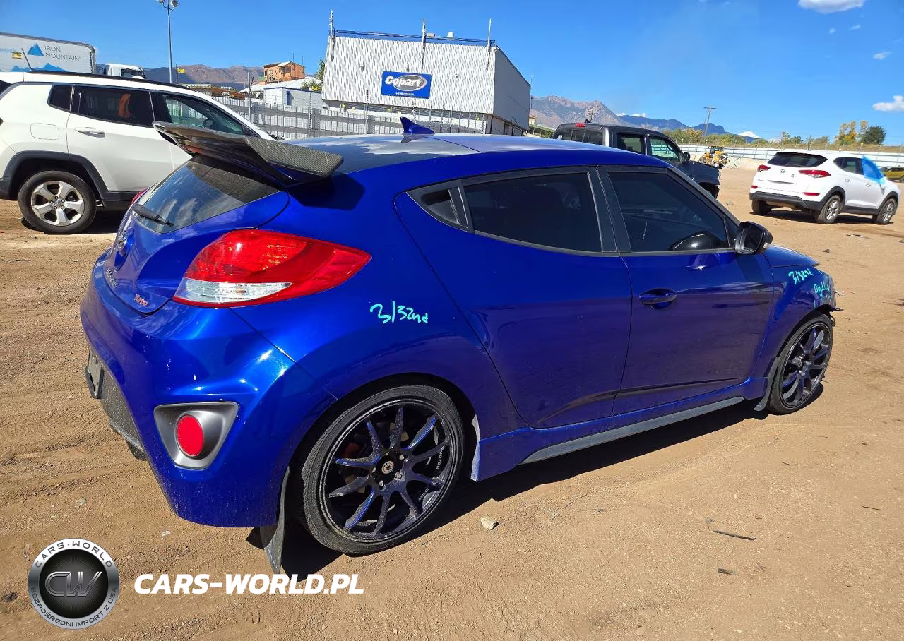 2013 Hyundai Veloster Turbo VIN:KMHTC6AE9DU145503 - 3