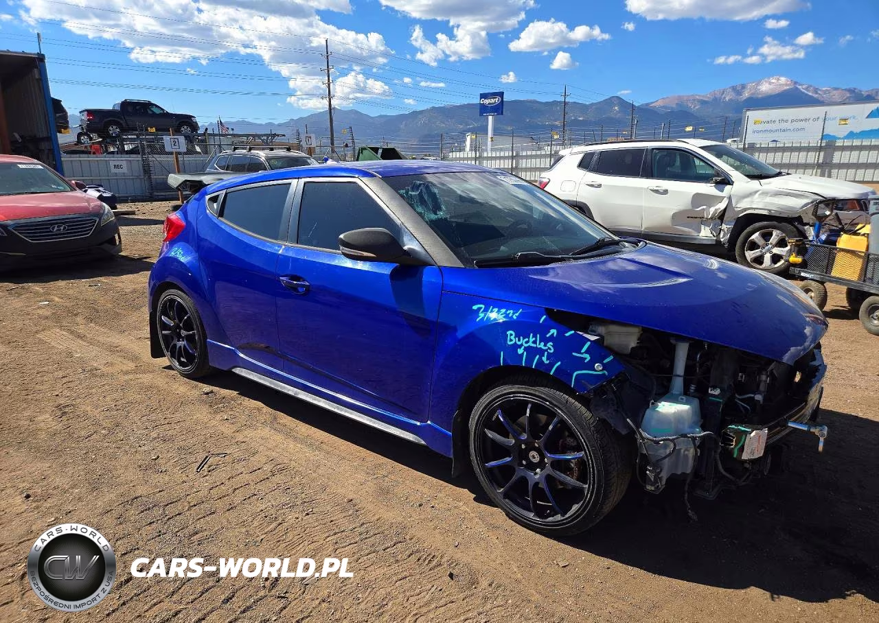 2013 Hyundai Veloster Turbo VIN:KMHTC6AE9DU145503 - 4