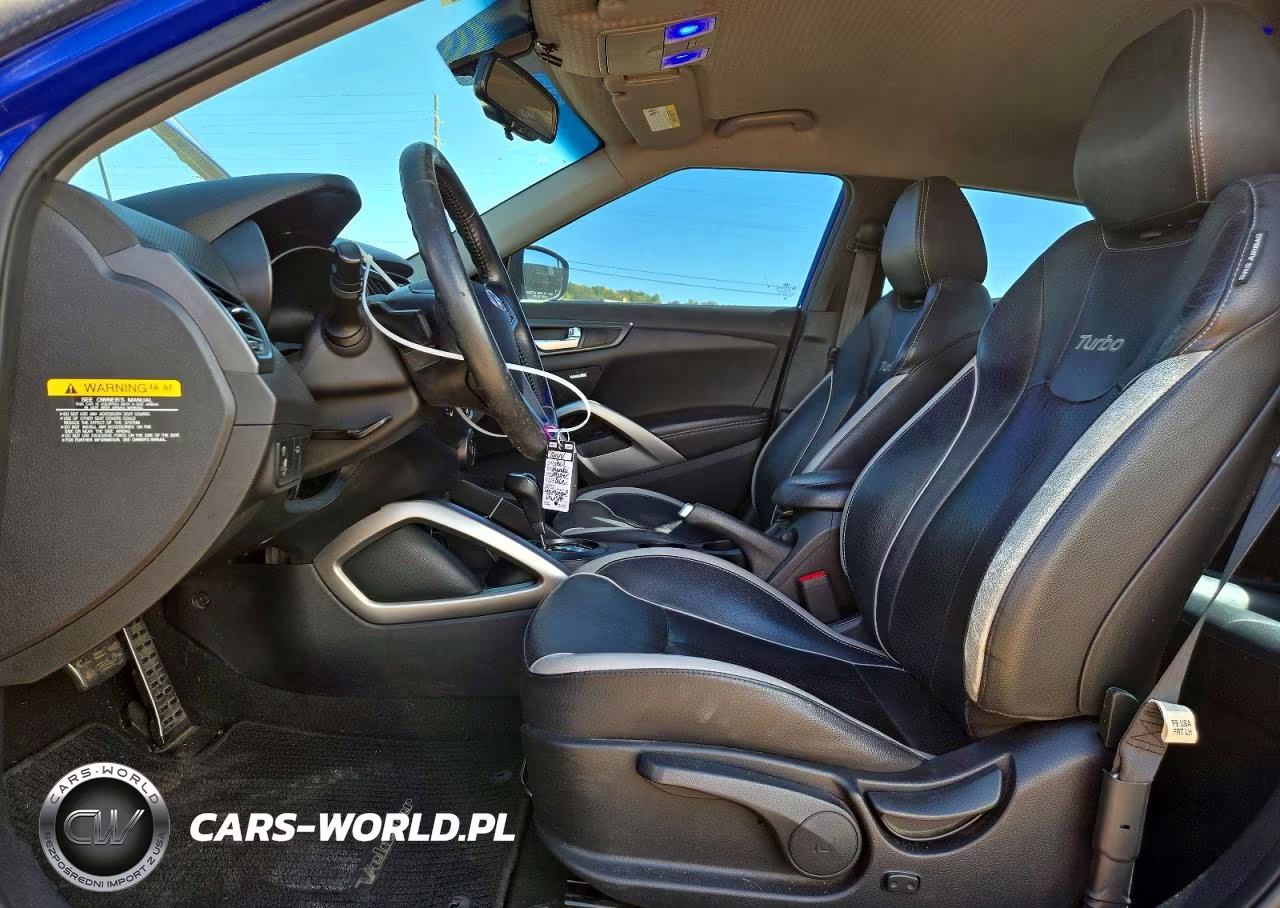 2013 Hyundai Veloster Turbo VIN:KMHTC6AE9DU145503 - 7