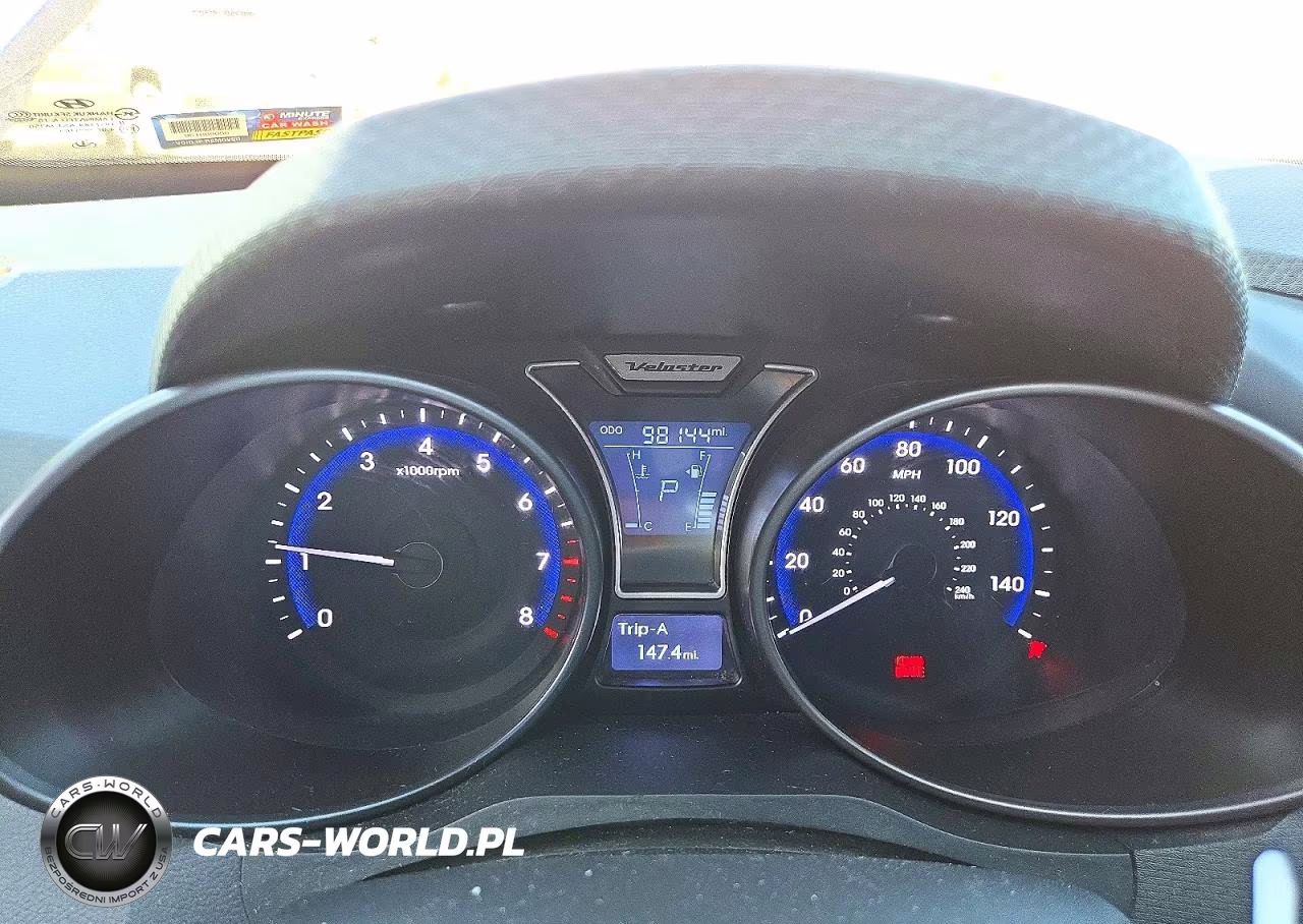 2013 Hyundai Veloster Turbo VIN:KMHTC6AE9DU145503 - 9