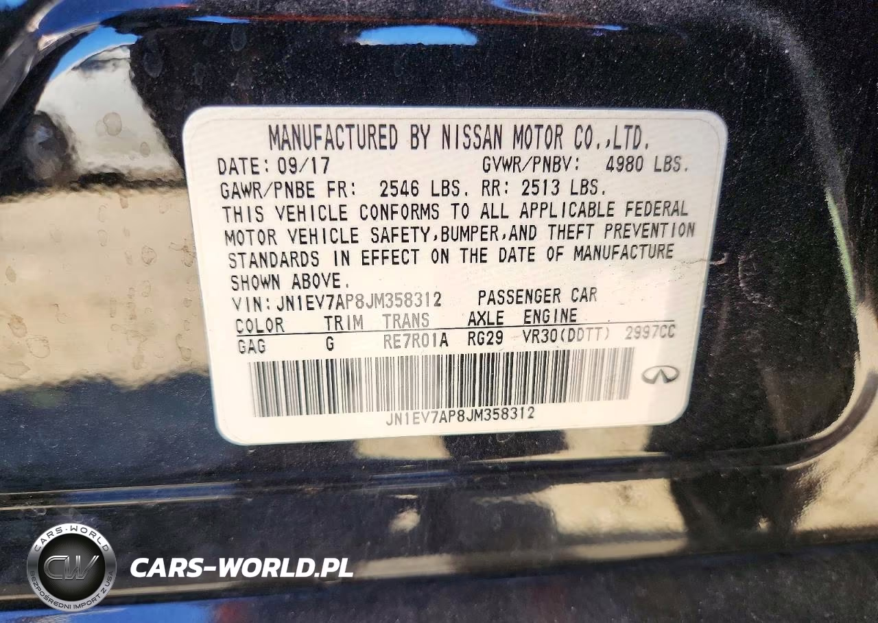 2018 Infiniti Q50 3.0T Sport VIN:JN1EV7AP8JM358312 - 13